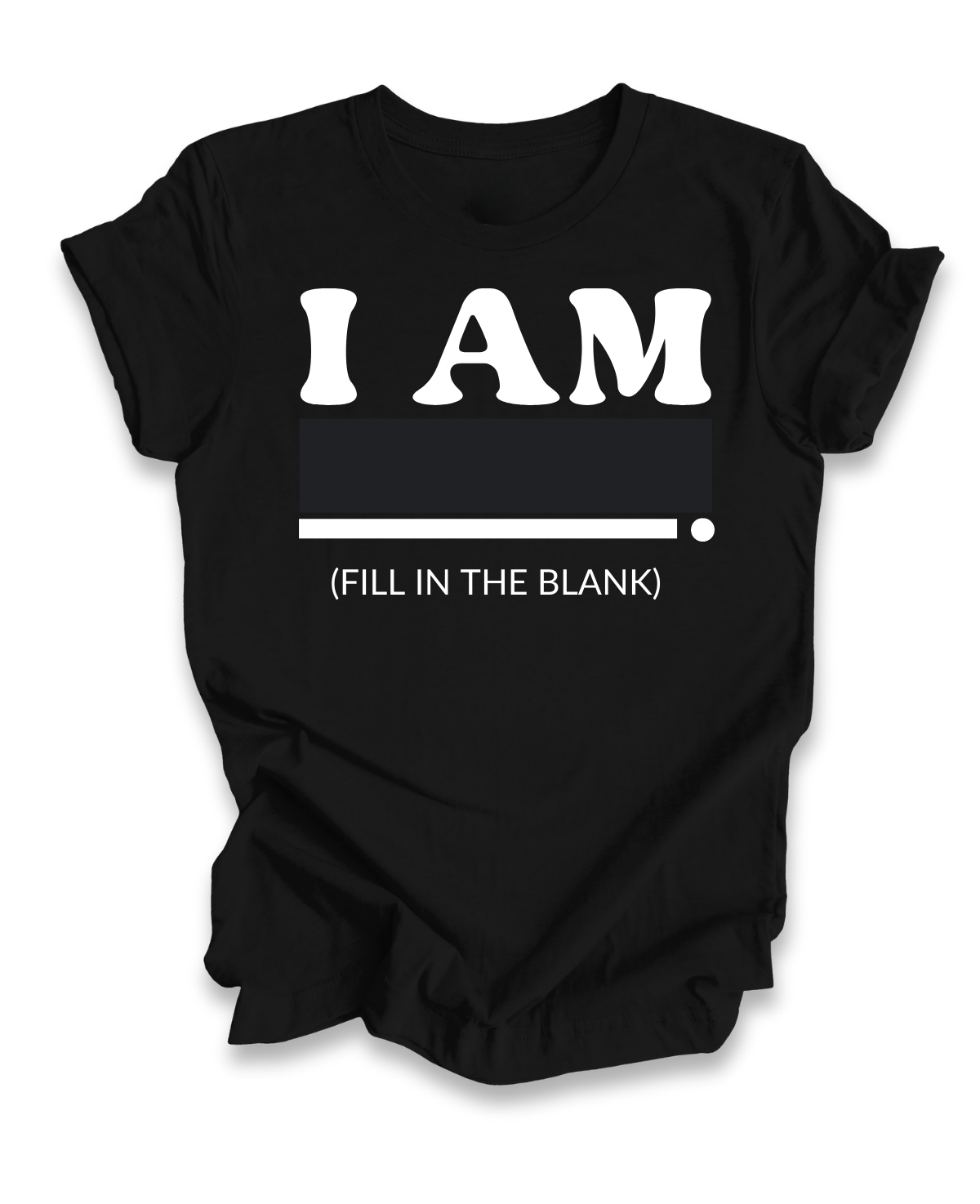 I AM Canvas Tee Minding My Blank