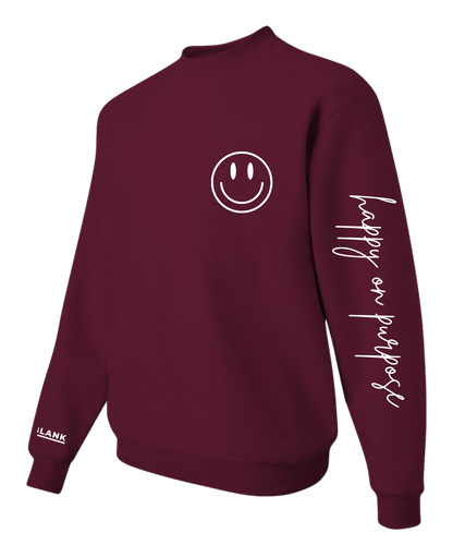 Happy on Purpose Crewneck